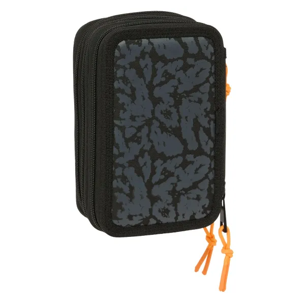 Penālis ar vietu trim zīmuļiem Naruto Melns 12,5 x 19,5 x 5,5 cm 37 Daudzums
