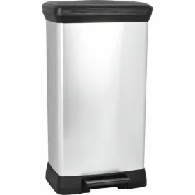 Waste bin Curver CURVER Silver Metal 50 L