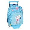 Reppu pyörillä Snoopy Love Sininen 26 x 11 x 67 cm 26 x 34 x 11 cm