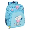 Koululaukku Snoopy Love Vaaleansininen 26 x 34 x 11 cm