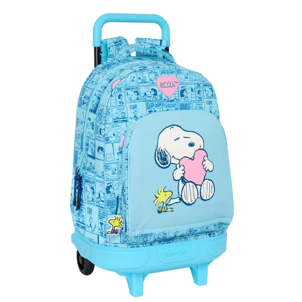 Skolas soma Snoopy Love Zils 33 x 45 x 22 cm