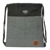Kuprinė su virvutėmis BlackFit8 Old school Juoda Pilka 35 x 40 x 1 cm
