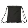 Сумка-рюкзак на веревках BlackFit8 Old school Чёрный Серый 35 x 40 x 1 cm