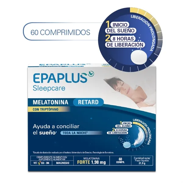 Epaplus Sleep Melatonina Retard Balance 60 Capsules