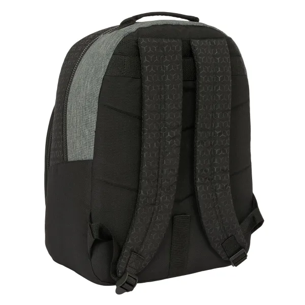 Школьный рюкзак BlackFit8 Old school Чёрный Серый 32 x 42 x 15 cm