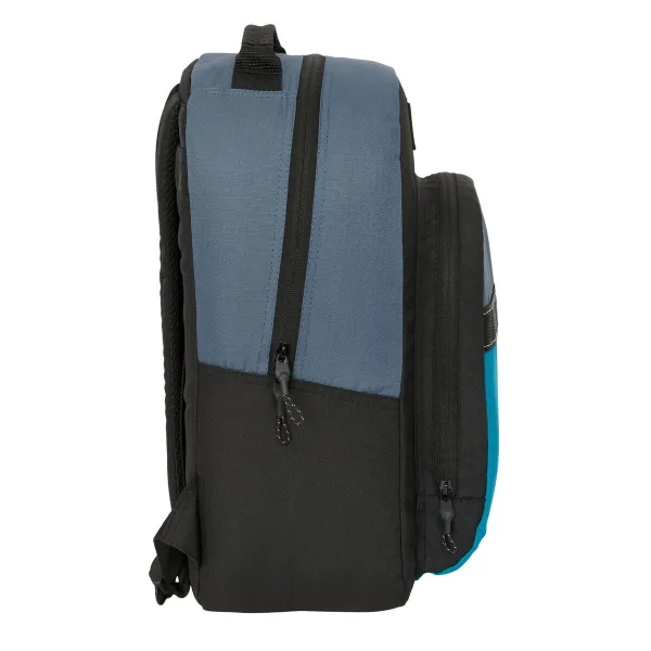 School Bag BlackFit8 California Blue Black 32 x 42 x 15 cm