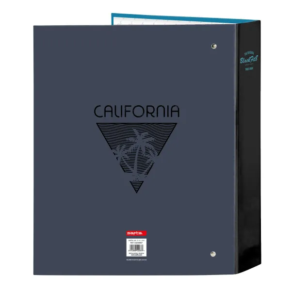 Папка-регистратор BlackFit8 California Синий Чёрный A4 27 x 33 x 6 cm
