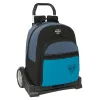 Mokyklinė kuprinė su ratukais BlackFit8 California Mėlyna Juoda 32 x 42 x 15 cm