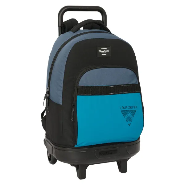 Skolas mugursoma ar riteņiem BlackFit8 California Zils Melns 33 x 45 x 22 cm