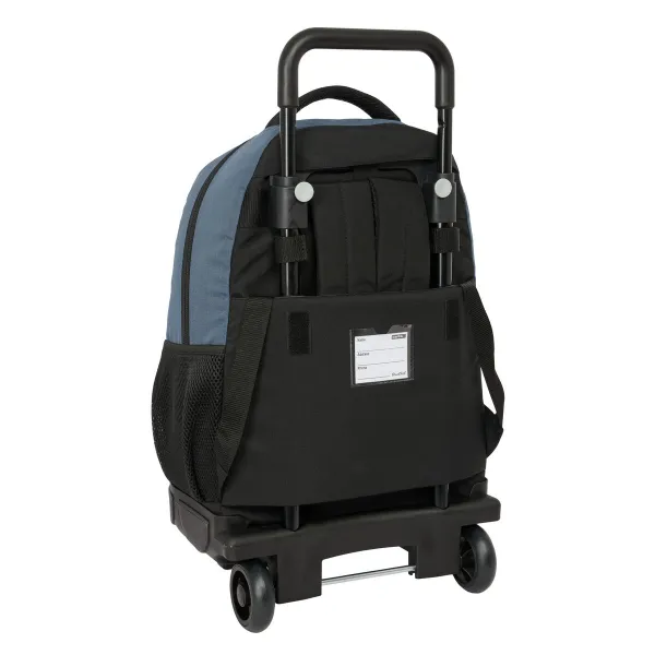 Skolas mugursoma ar riteņiem BlackFit8 California Zils Melns 33 x 45 x 22 cm