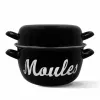 Pan Menastyl Black Glazed enamelled steel