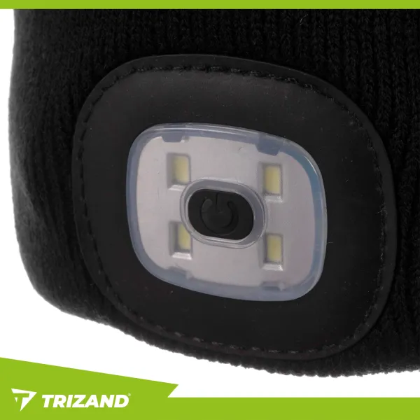 Winter hat with flashlight - black Trizand 22663