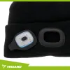 Ziemas cepure ar lukturīti - melna Trizand 22663