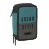 Тройной пенал Safta Urban style Синий Серый 12,5 x 19,5 x 5,5 cm 37 Предметы