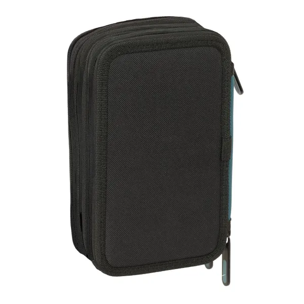 Penālis ar vietu trim zīmuļiem Safta Urban style Zils Pelēks 12,5 x 19,5 x 5,5 cm 37 Daudzums