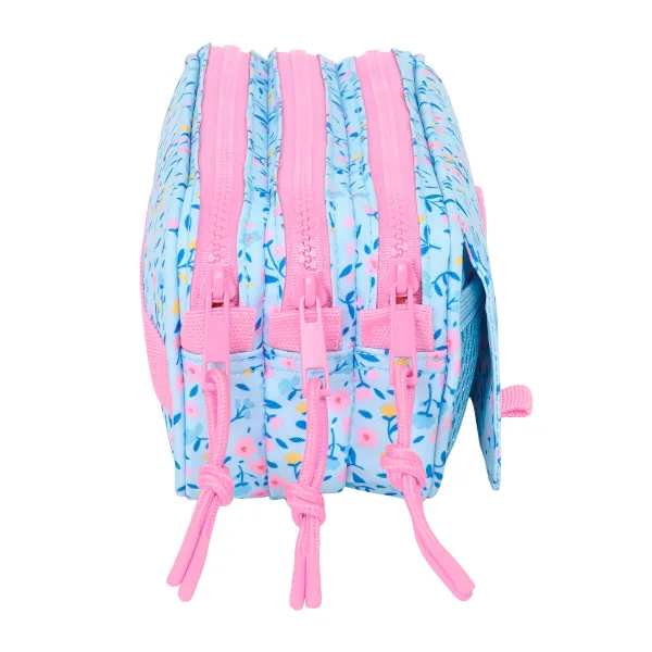 Triple Carry-all Vicky Martín Berrocal Paraíso Pink Light Blue 21,5 x 10 x 8 cm