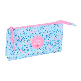 Kolmilokeroinen laukku Vicky Martín Berrocal Paraíso Pinkki Vaaleansininen 22 x 12 x 3 cm