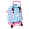 School Rucksack with Wheels Vicky Martín Berrocal Paraíso Blue Pink 33 x 45 x 22 cm