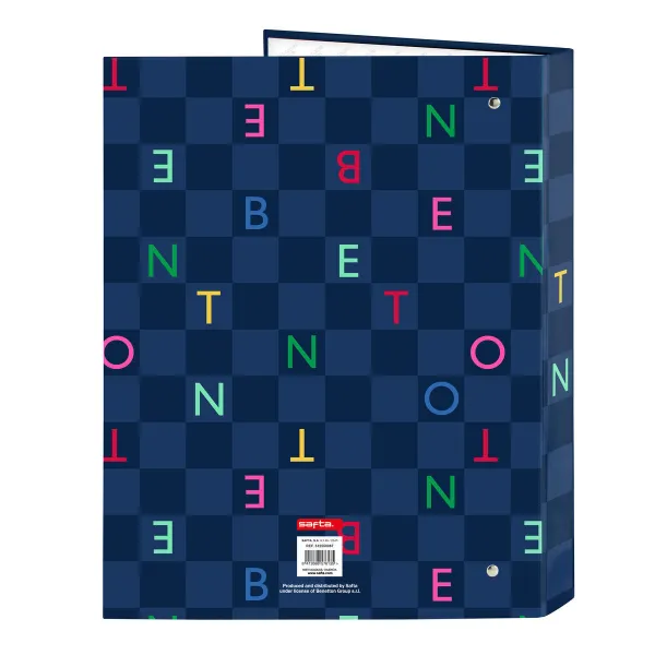 Gredzenveida stiprinājums Benetton Damero Tumši Zils A4 26.5 x 33 x 4 cm