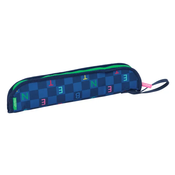 Tallenninlaukku Benetton Damero Laivastonsininen 37 x 8 x 2 cm
