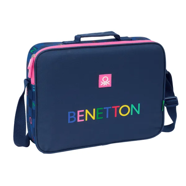 Школьный рюкзак Benetton Damero Тёмно Синий 38 x 28 x 6 cm