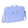 Koululaukku Benetton Lila Liila 38 x 28 x 6 cm
