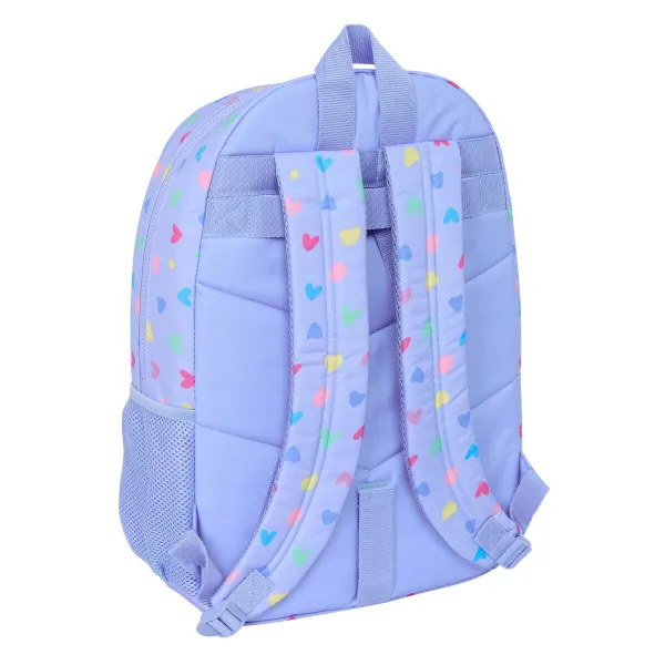 Koululaukku Benetton Lila Liila 30 x 46 x 14 cm