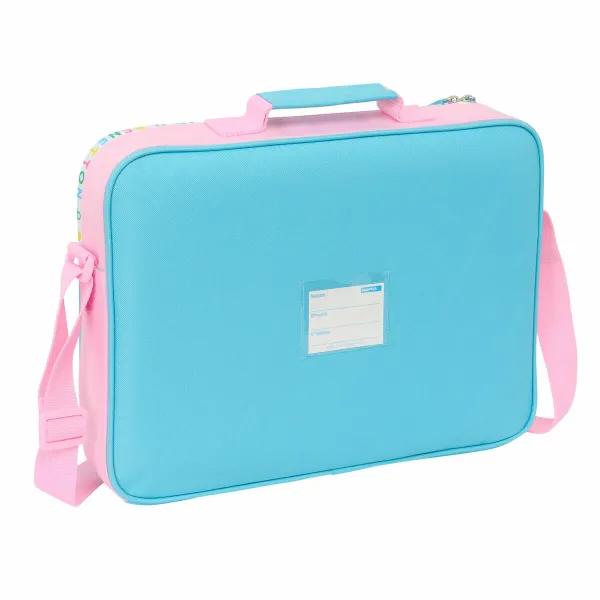 Школьный портфель Benetton Unique Розовый бирюзовый 38 x 28 x 6 cm