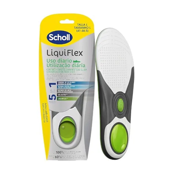 Scholl Liquiflex Daily Insoles 2Units Size L