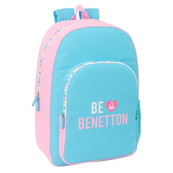 Школьный рюкзак Benetton Unique Розовый бирюзовый 30 x 46 x 14 cm