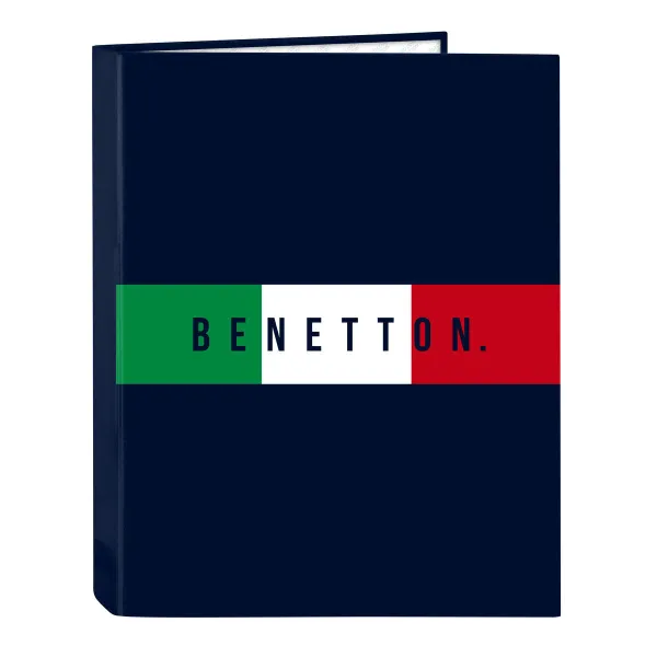 Gredzenveida stiprinājums Benetton Flag Tumši Zils A4 26.5 x 33 x 4 cm