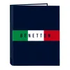 Gredzenveida stiprinājums Benetton Flag Tumši Zils A4 26.5 x 33 x 4 cm