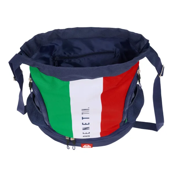 Сумка-рюкзак на веревках Benetton Flag Тёмно Синий 35 x 40 x 1 cm