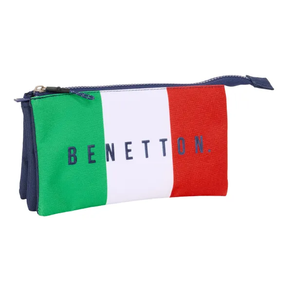 Trigubas penalas Benetton Flag Tamsiai mėlyna 22 x 12 x 3 cm