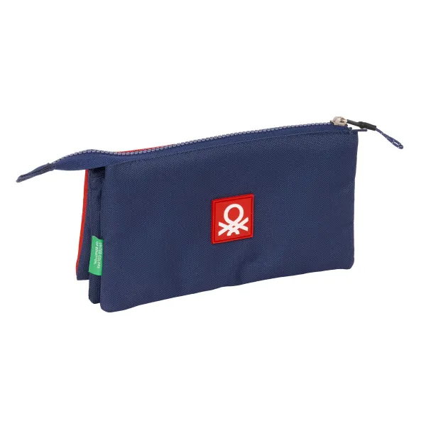 Trigubas penalas Benetton Flag Tamsiai mėlyna 22 x 12 x 3 cm