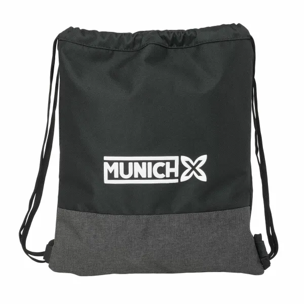 Сумка-рюкзак на веревках Munich Topo Чёрный 35 x 40 x 1 cm
