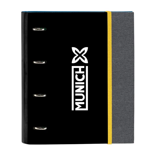 Ring binder Munich Topo Black 27 x 32 x 3.5 cm