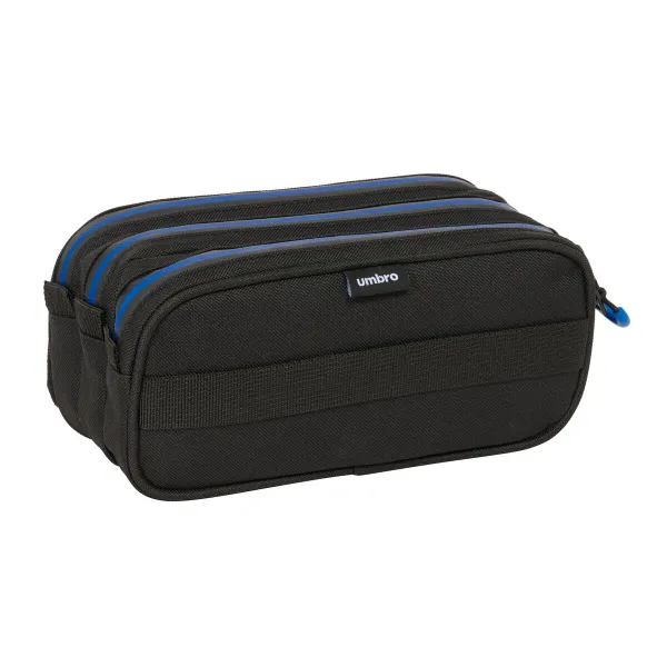 Kolmilokeroinen laukku Kelme Jet black Musta 21,5 x 10 x 8 cm