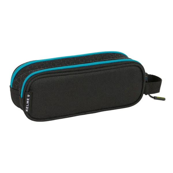 Divkāršs futrālis Kelme Iron Melns 21 x 8 x 6 cm