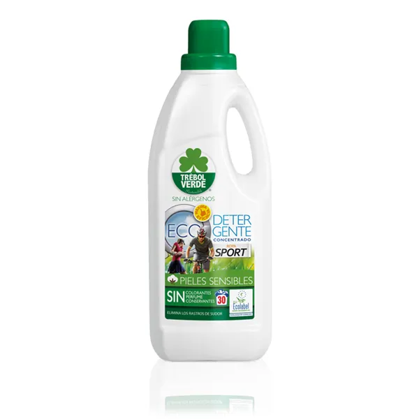 Trébol Verde Detergente Ropa Deporte Ecologico 1500ml