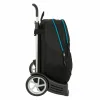 Mokyklinė kuprinė su ratukais Kelme Iron Juoda 32 x 44 x 16 cm