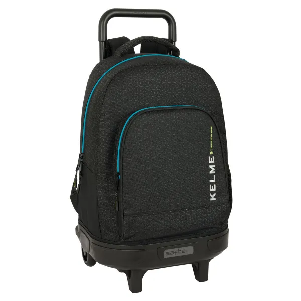 Школьный рюкзак с колесиками Kelme Iron Чёрный 33 x 45 x 22 cm