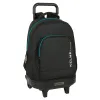 Mokyklinė kuprinė su ratukais Kelme Iron Juoda 33 x 45 x 22 cm