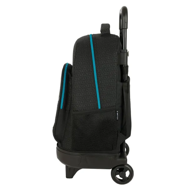 Mokyklinė kuprinė su ratukais Kelme Iron Juoda 33 x 45 x 22 cm