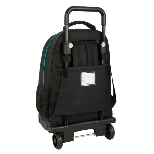 Mokyklinė kuprinė su ratukais Kelme Iron Juoda 33 x 45 x 22 cm
