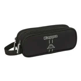 Double Carry-all Kappa Dark Black 21 x 8 x 6 cm