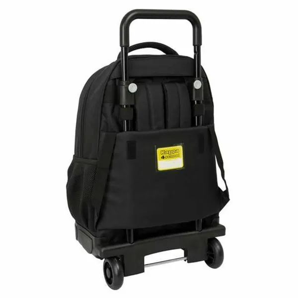 School Bag Kappa Dark Black 33 x 45 x 22 cm