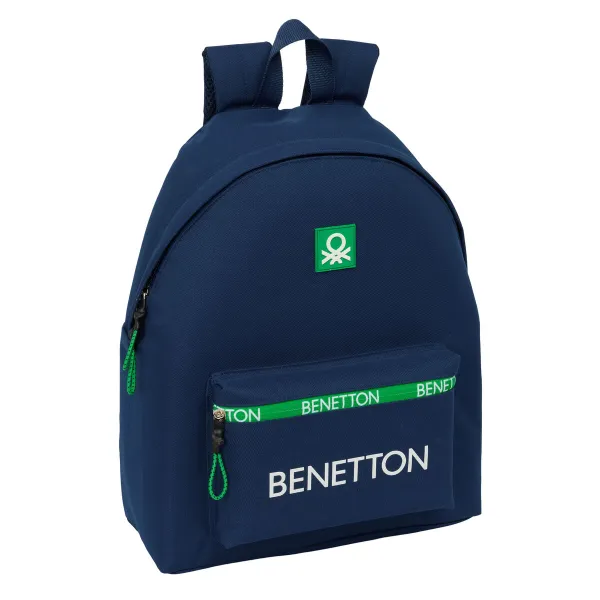Школьный рюкзак Benetton Green Тёмно Синий 33 x 42 x 15 cm