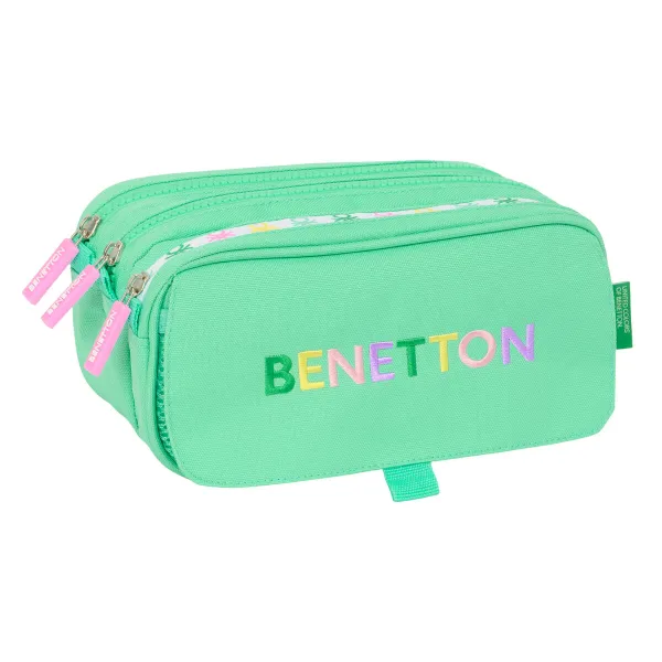 Kolmilokeroinen laukku Benetton Mint Vihreä 21,5 x 10 x 8 cm