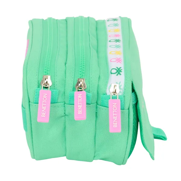 Kolmilokeroinen laukku Benetton Mint Vihreä 21,5 x 10 x 8 cm